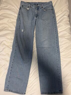Levi's Light Blue Denim Straight Jeans